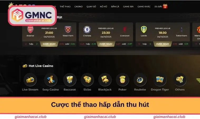 Cược thể thao hấp dẫn thu hút