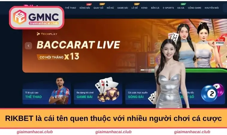 Trang chủ 4 RIKBET là cái tên quen thuộc với nhiều người chơi cá cược