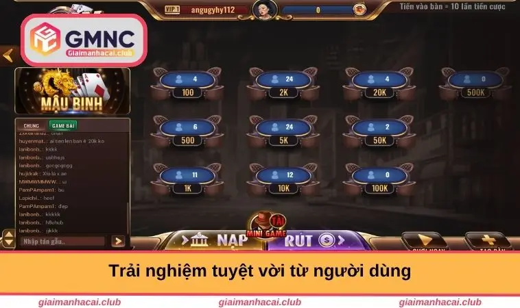 Trải nghiệm nền tảng tuyệt vời 