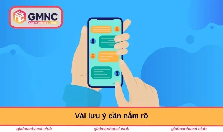Vài lưu ý cần nắm rõ